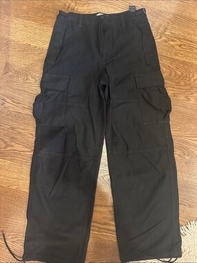 Aritzia Black Cargo Jumpsuit-Style Pants